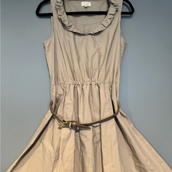 The Limited Tan Ruffle Mini Dress - Picture 2 of 9